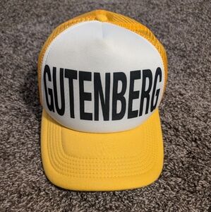 Gutenberg the Musical trucker hat